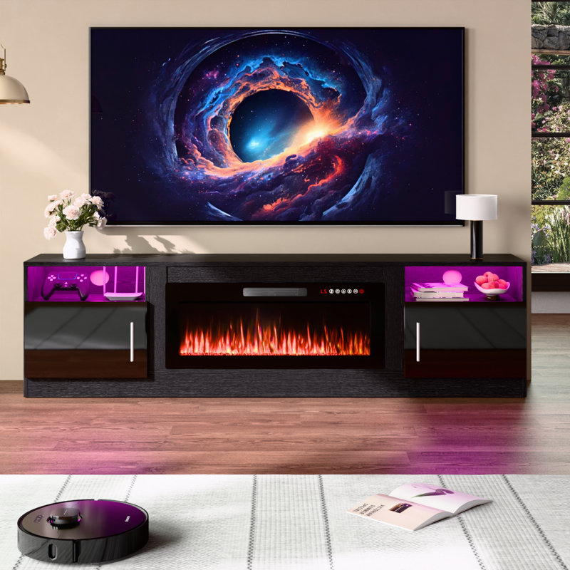 Alazik 80 Inch Fireplace Tv Stand With Fireplace
