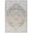 Rectangle Denisia Oriental Machine Woven Polyester Area Rug in Cream/Blue-639763404
