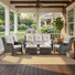 Carolina 5 - Person Patio Conversation Set with Cushions