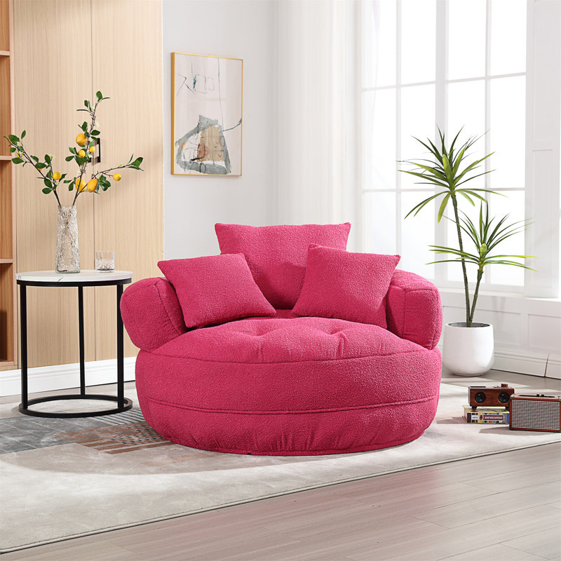 Canapé simple Coolmore, Boucle rose rouge