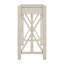 Console U_Style en placage en acacia de 60 po avec 4 tiroirs spacieux, table d'entrée de style moderne Crisscross avec rangement ouvert au bas, canapé de style campagnard pour le salon, la cuisine, la salle à manger et le couloir-1744329511