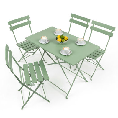 Steel Patio Dining Set Table,