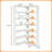 6-tier Corner Bookshelf With Baffles, L Shaped Tall Bookcases, 6-tier Bookshelf And Bookcase With Open Storage For Home Office