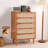 Nordic modern simple rattan woven drawers cabinet