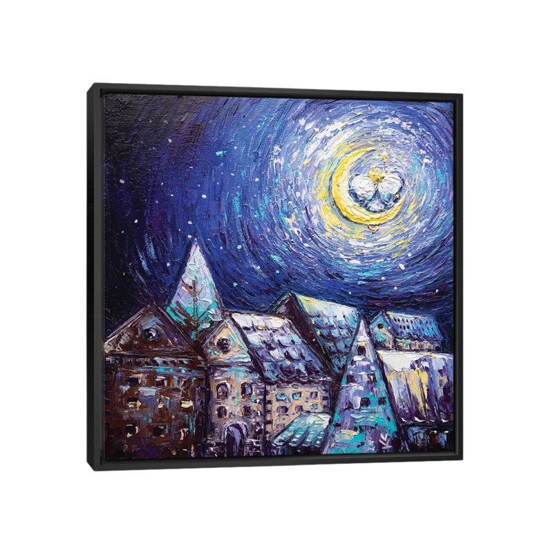 Angel by Betsy McDaniel - Painting on Canvas, 66.04 cm H x 66.04 cm W, Black Framed