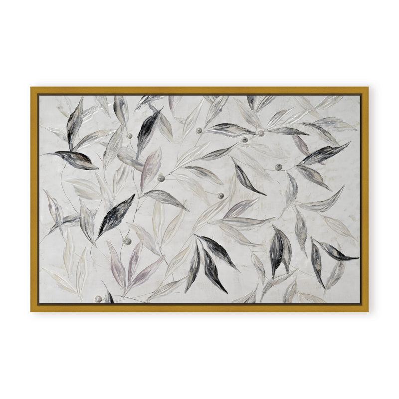 Nature Inspired "Soft Descent" Canvas Wall Art By , Framed Matted Print, 30" H x 40" W x 1.125" D, White