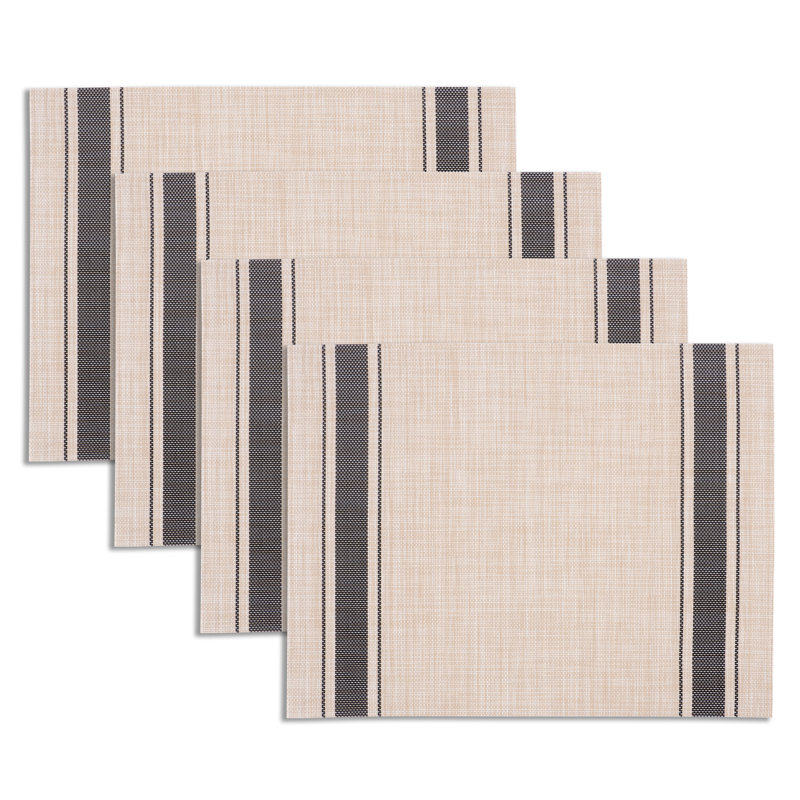 Napperon Rialta, Beige / Noir