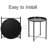 Annaleese Small End Table Set Foldable Tray X-shaped Cross Leg Side Table-1967426585