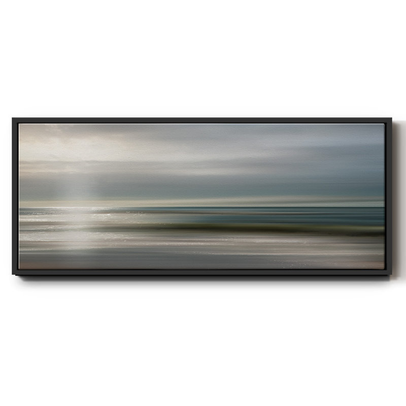 Cadre couché - reproduction de cadre sur toile, H 8 po x l 20 po x P 1,5 po, Noir