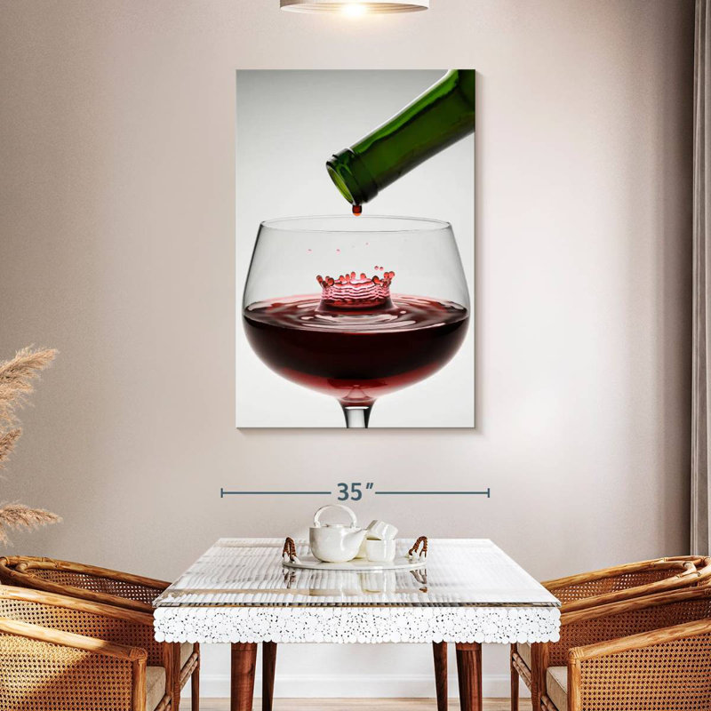 Yarlin Wine Drop, 48" H x 32" W