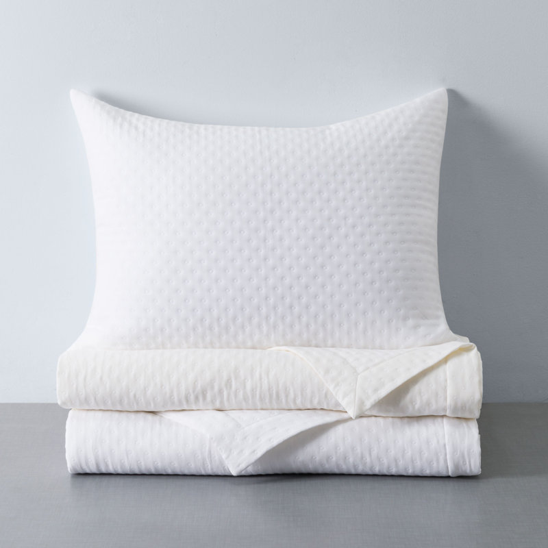 Nimbus Coverlet, California King Coverlet, Ivory