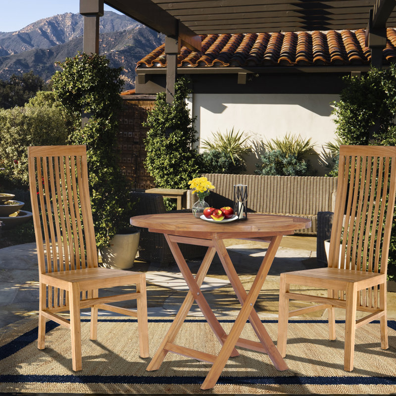 Cia Outdoor Teak Dining Side Chair