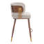 Tabouret de comptoir Brew beige et noyer