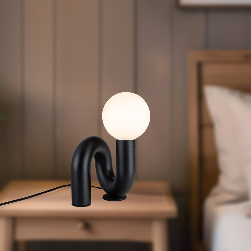 Metal Novelty Lamp, Matte Black