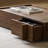 Retro light luxury floor coffee table