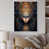 White Floater Framed