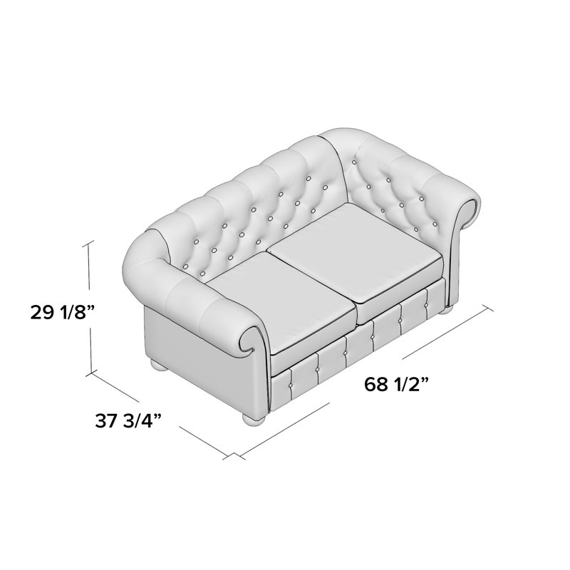 Huskins Upholstered 68.4'' Sofa