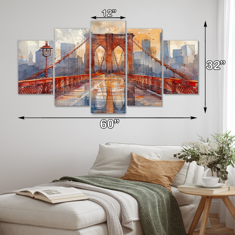 Ensemble d'art mural sur toile "Ponts"