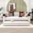 Wood Upholstered Daybed with Integrated Bluetooth Audio System, Storage Armrests and Trundle-925645984-925645985