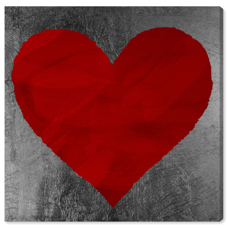 «Forever in Love Hearts», impression sur toile, H 12 po x l 12 po, Toile tendue, Sans cadre