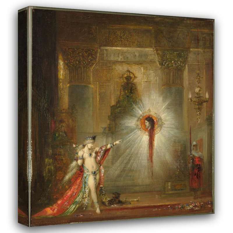 "The Apparition" par Gustave Moreau - Toile tendue avec châssis, H 24 po x l 17 po