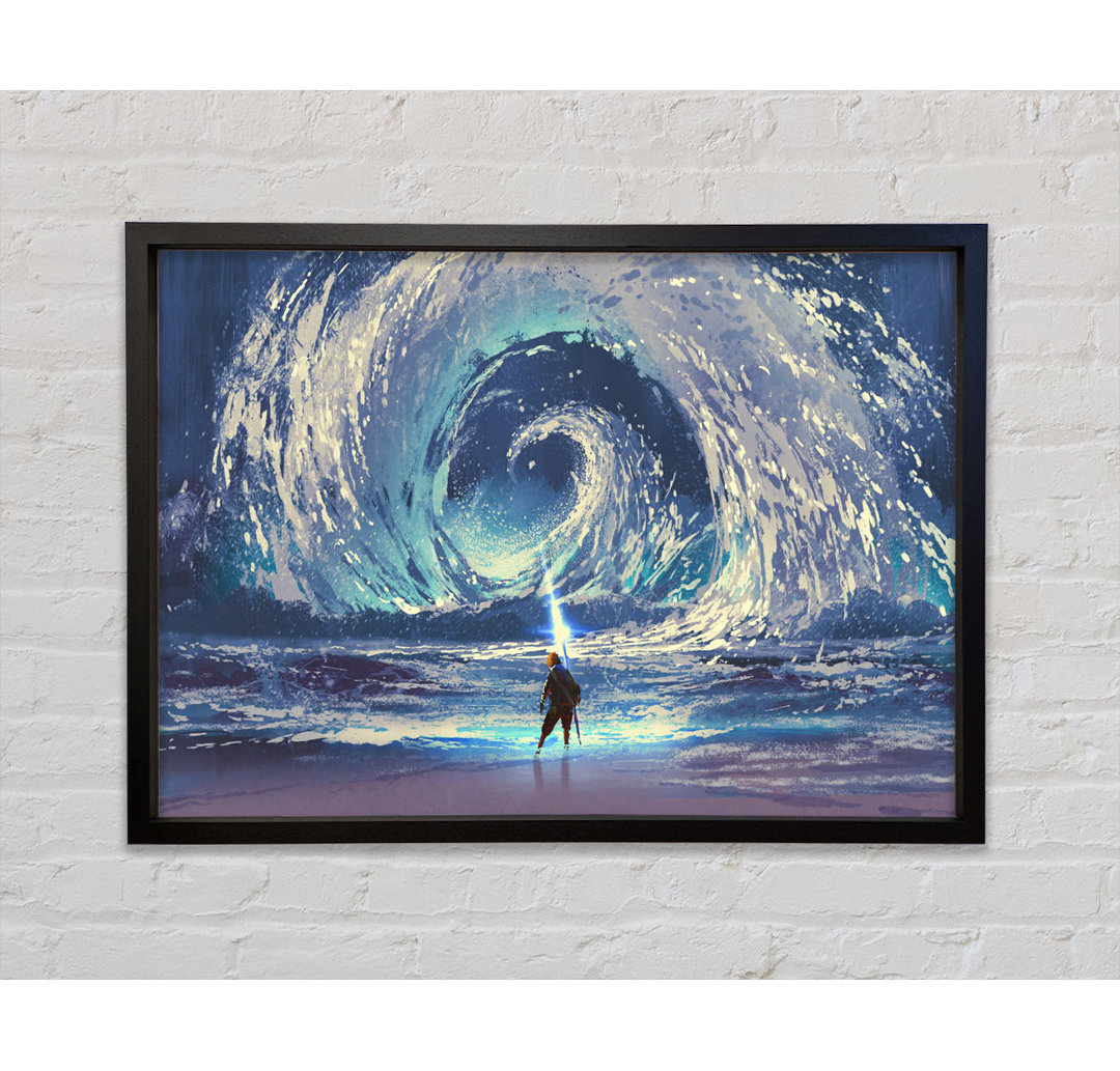 Swirl Of Ocean Powers - Einzelner Bilderrahmen Kunstdrucke auf Leinwand