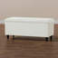 Cubed Cubed Ottoman Storage Box in Soft Holland Naples with Black Wooden Legs- Multi-Functional Blanket Box-119378943-119378945