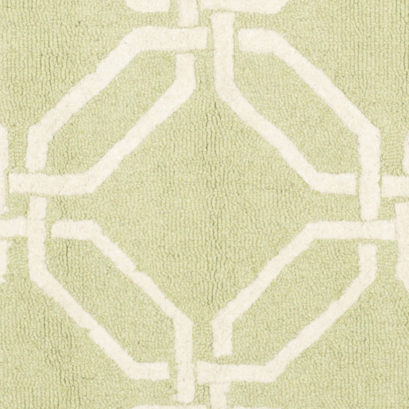 Cambridge Hand Tufted Wool Geometric Rug, Square 6'