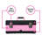 Pink Power Tool Box for Women - 18" Portable Lightweight Pink Locking Empty Storage Organizer