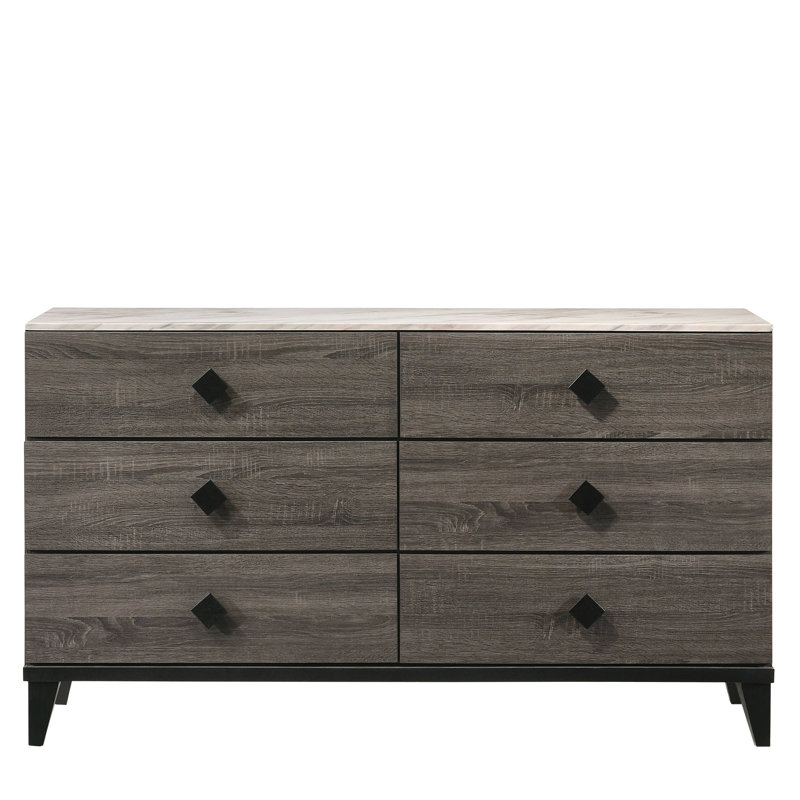 Commode en faux marbre