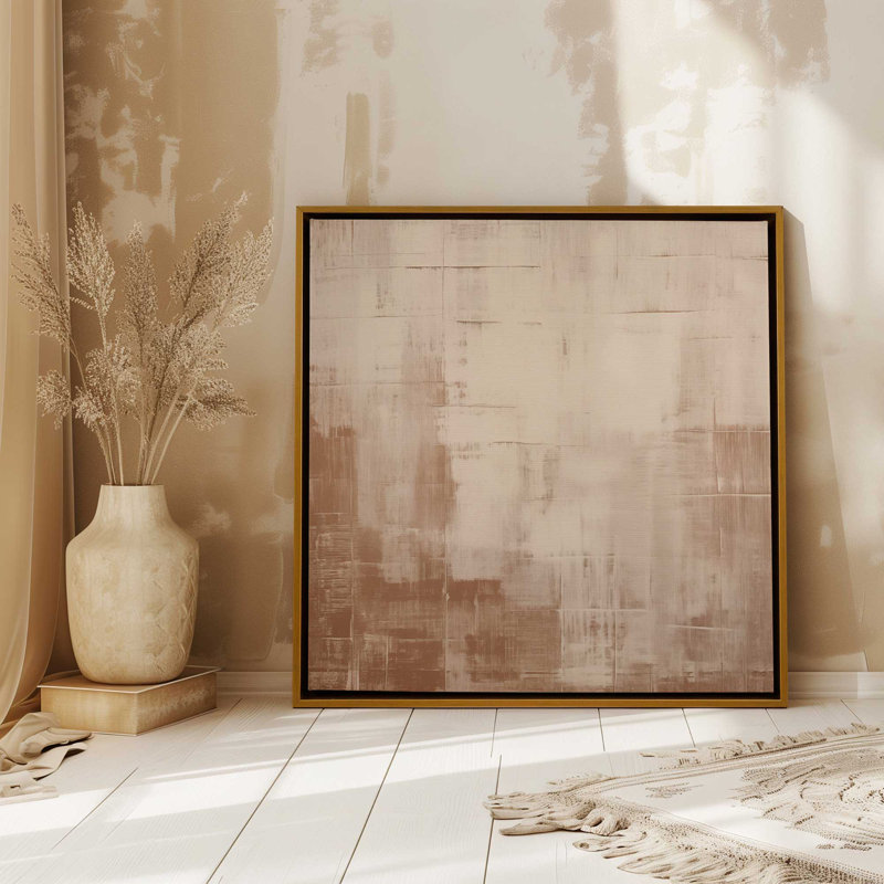 «Copperplate Chronicles», reproduction sur toile, H 12,75 po x l 12,75 po x P 1,75 po, Cadre flottant noir satiné, 1