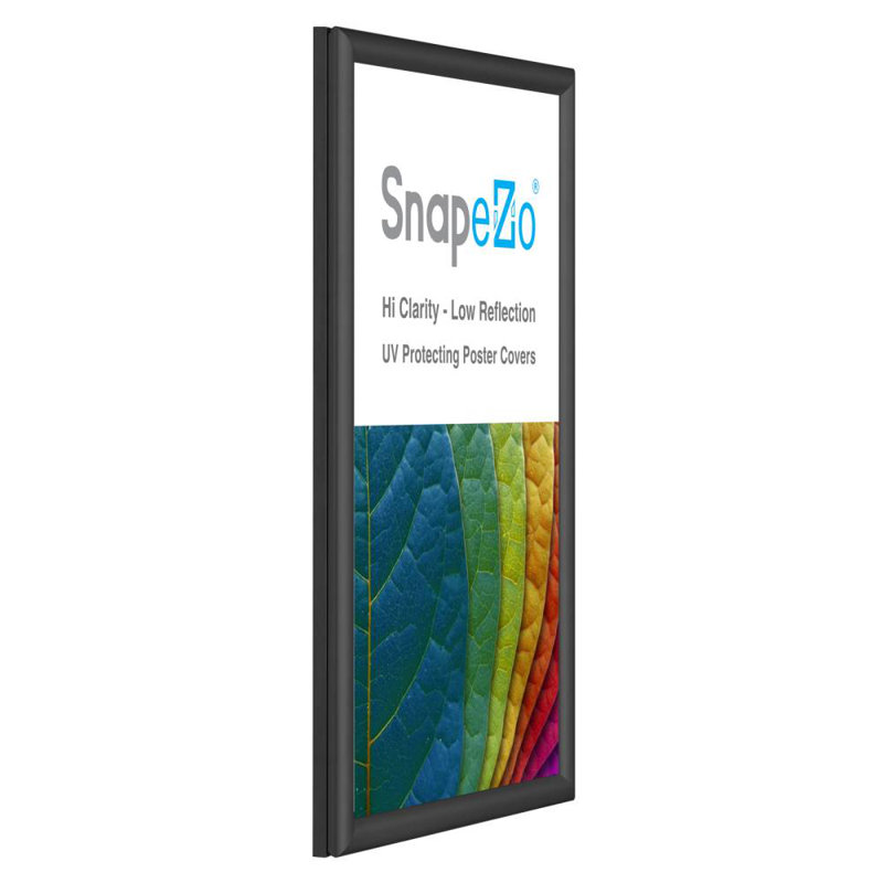 Wrought Studio Snap Frame Super-Slim Series, Front Loading, Aluminum Poster Frame, 8.5" x 14", Black