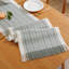 Chemin de table en polyester avec pompon-1486711899