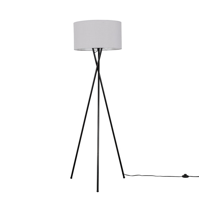 148cm Tripod Floor Lamp - Camden Floor Lamp with Large Reni Shade