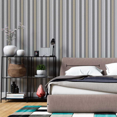 Taytreon Peel & Stick Striped Roll