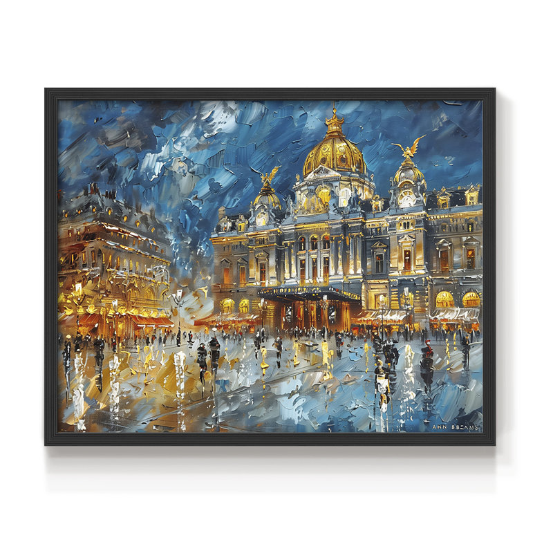 Paysage - Cxxvi - Reproduction encadrée - réarmable, H 11 po x l 14 po, Noir