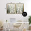 Cadre flottant 2 pièces Organic Birch Forest Trees, design par Luna Mavis-861213404-861213395