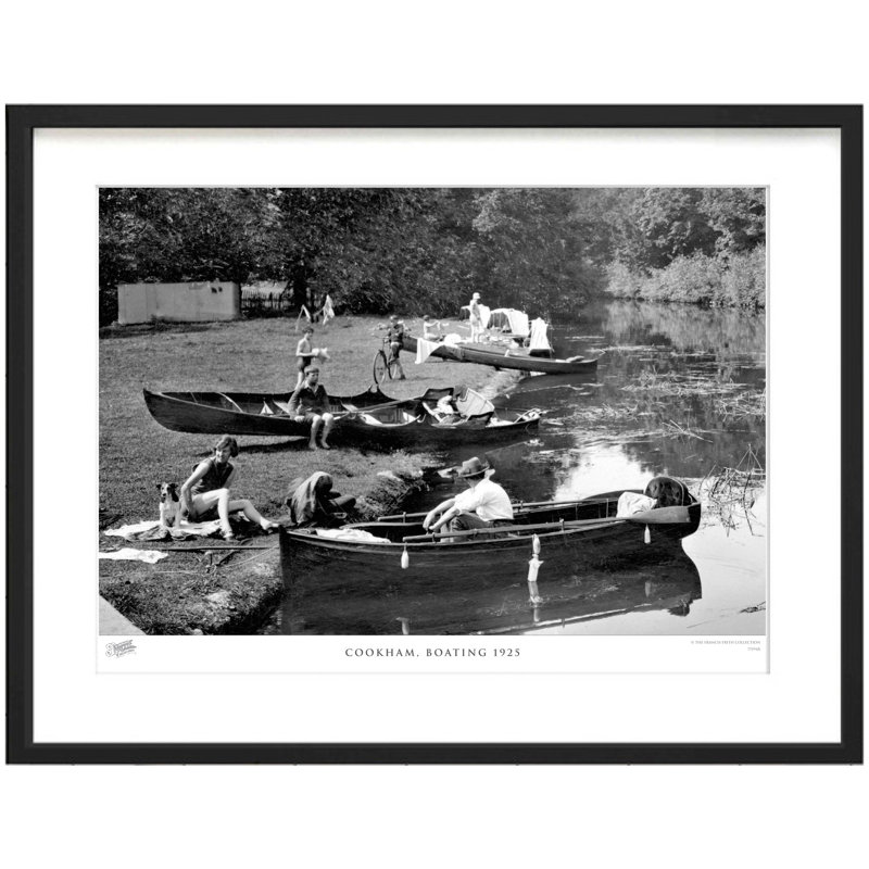 Cookham, Boating 1925 - Single Picture Frame Print, 45cm H X 60cm W x 2cm D