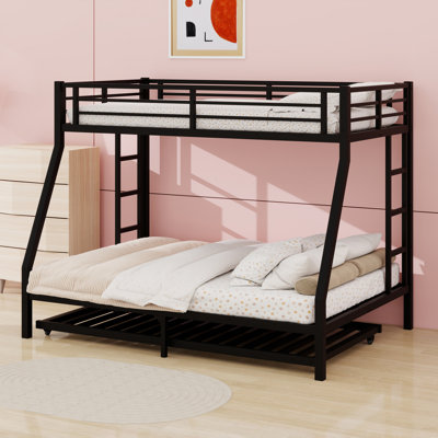 Metal Bunk Bed With Twin Size Trundle