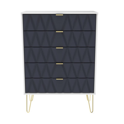 Fully Assembled Pawhuska 5 Drawer 76.5Cm W Chest of Drawers