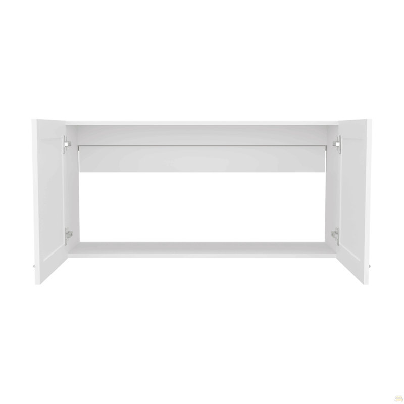 Armoire murale, 2 portes, blanc, Blanc