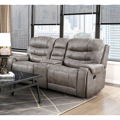 Causeuse double inclinable avec console centrale Modern Living Room 1Pc