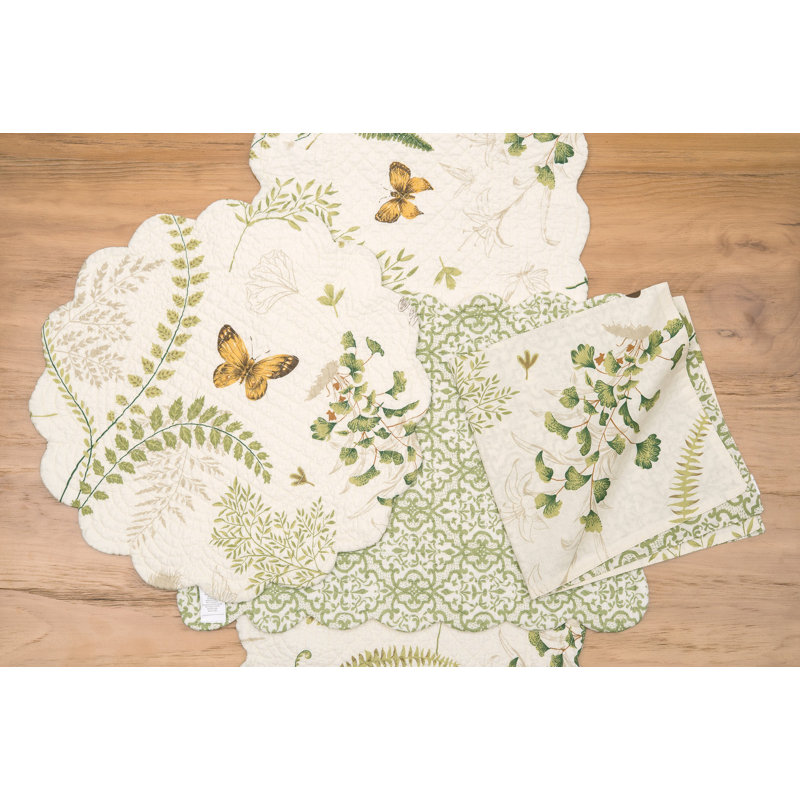 Glines Althea Cotton Quilted Table Runner
