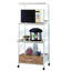 Tablette de cuisine sur roulettes Commodious, blanc-997350199