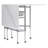 Orwell Fabric Cutting Table with Grid and Storage