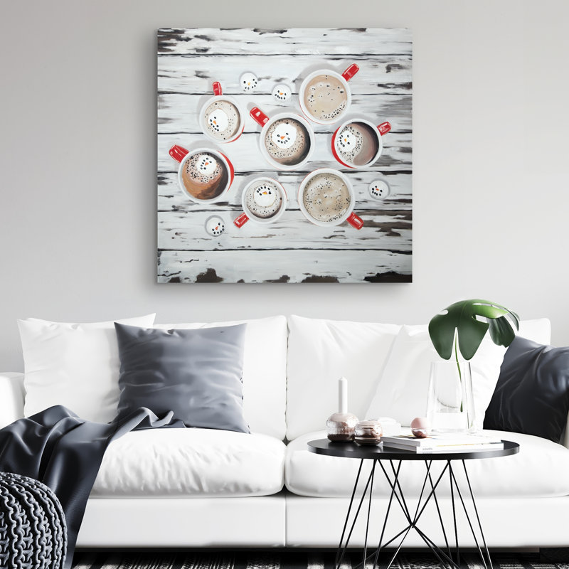 Holiday hot chocolate - 32"x32" art on canvas