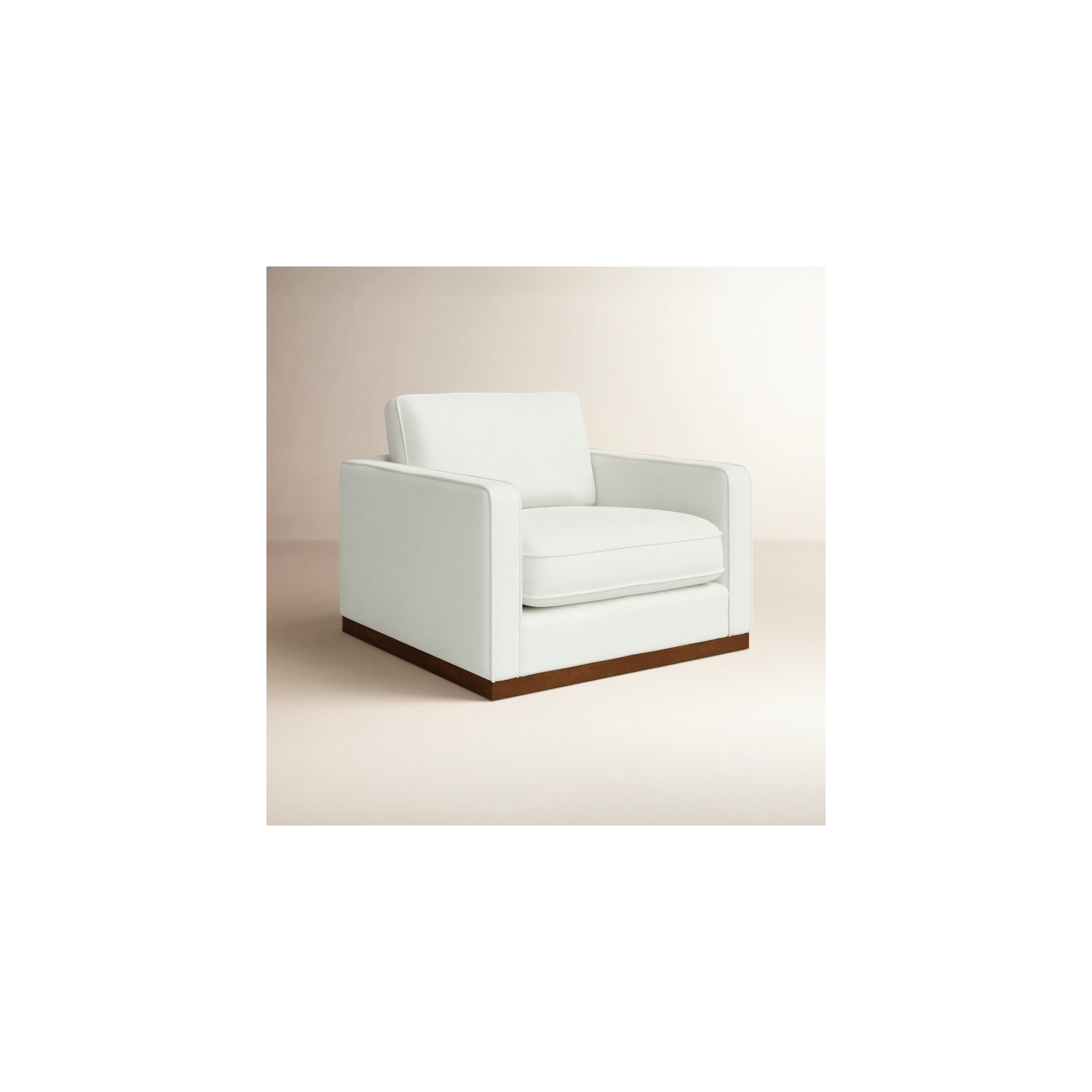 Bobbi 41'' Wide Upholstered Armchair, White