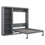 Grand lit escamotable, cadre de lit plateforme pliable et peu encombrant avec tablettes de rangement à 5 couches pour la pièce-1672153776-1672153781
