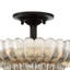 Alaina 3 Light Glass Semi Flush Mount
