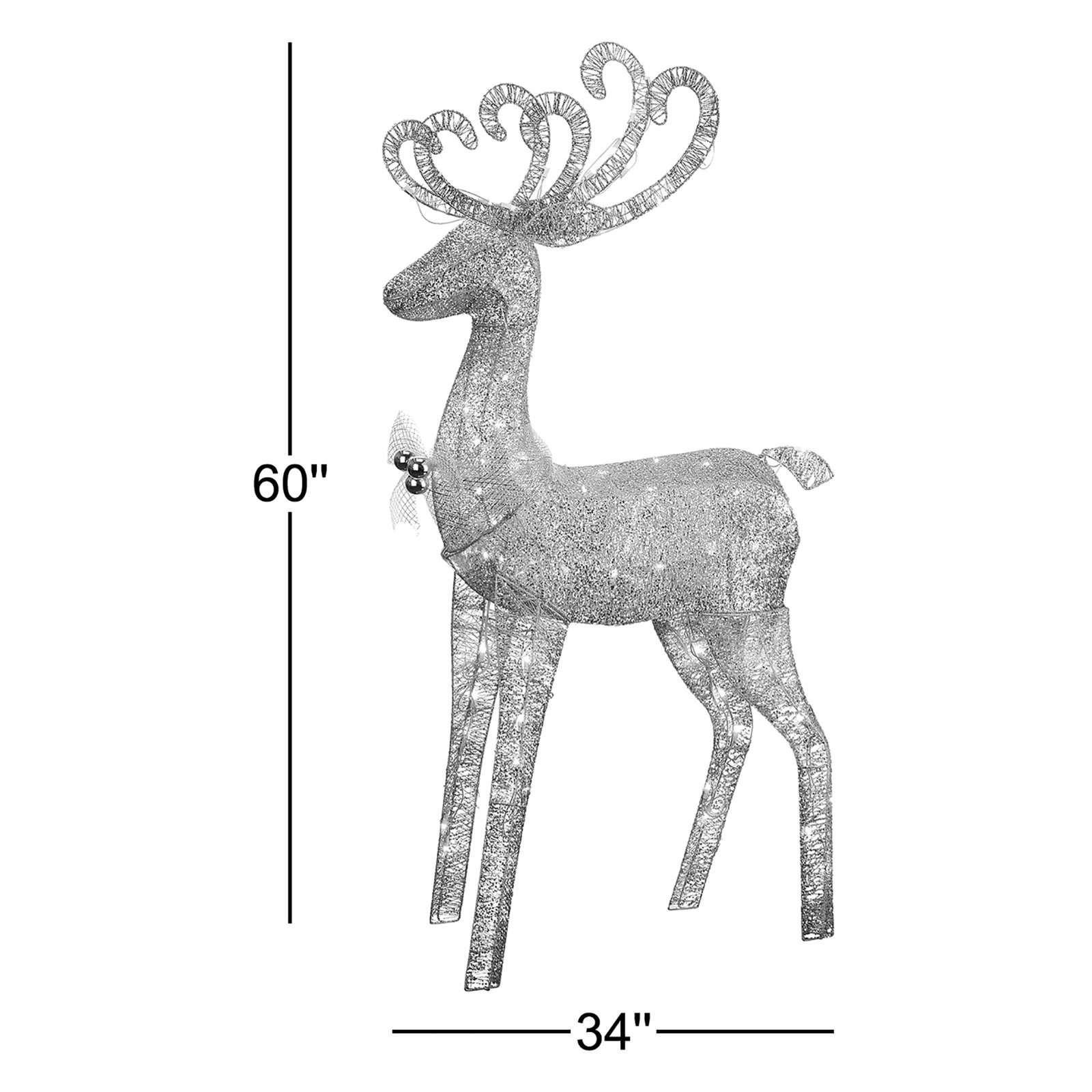 The Holiday Aisle® 60" Lighted Reindeer